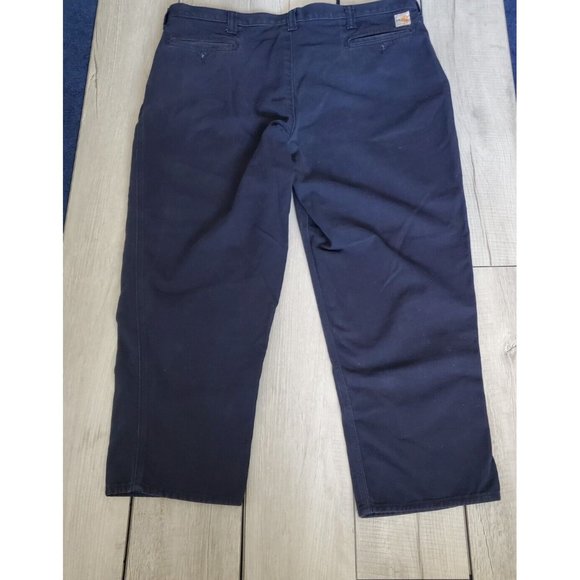 Carhartt FR Men's 44 x 30 Flame Resistant Blue Canvas Pants Loose - Picture 3 of 10